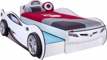 CARBED Кровать-машина Coupe с выдвижной кроватью White 20.03.1310.00 в Берёзовке - beryozovka.mebel54.com | фото