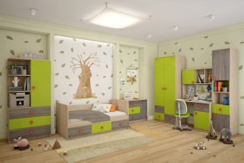 Детская комната Пуговка в Берёзовке - beryozovka.mebel54.com | фото