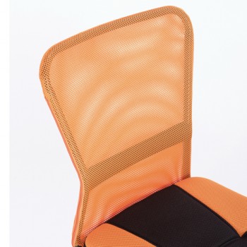 Кресло компактное BRABIX Smart MG-313 (черный, оранжевый) в Берёзовке - beryozovka.mebel54.com | фото