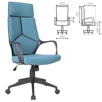Кресло офисное BRABIX Prime EX-515 (голубая ткань) в Берёзовке - beryozovka.mebel54.com | фото