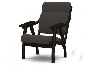 Кресло Вега-10 (венге лак/ULTRA GRAFIT) в Берёзовке - beryozovka.mebel54.com | фото