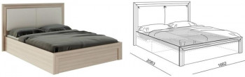 Кровать 1,6 Глэдис (М32) с подъемным механизмом Распродажа в Берёзовке - beryozovka.mebel54.com | фото