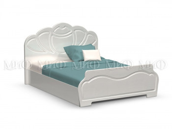 Кровать 1,6м Гармония (Белый/Белый глянец) в Берёзовке - beryozovka.mebel54.com | фото