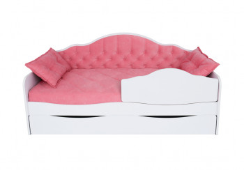 Кровать 170 серии Иллюзия Лайт 1 ящик 89 Розовый (подушки) в Берёзовке - beryozovka.mebel54.com | фото