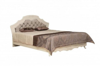 Кровать двойная "Кантри" (вудлайн кремовый/патина/ортопед/1820) в Берёзовке - beryozovka.mebel54.com | фото