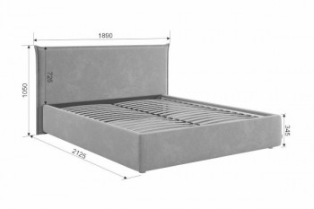 Кровать с подъемным механизмом Лада 160х200 см (графит (велюр)) в Берёзовке - beryozovka.mebel54.com | фото
