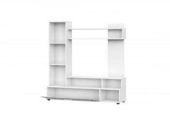 Мебель для гостиной "МГС 9" Белый / Цемент светлый в Берёзовке - beryozovka.mebel54.com | фото