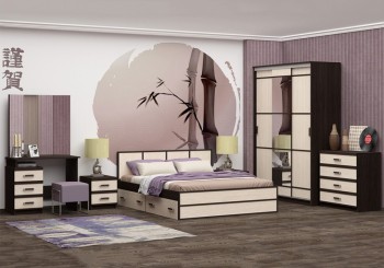 Модульная спальня Сакура в Берёзовке - beryozovka.mebel54.com | фото