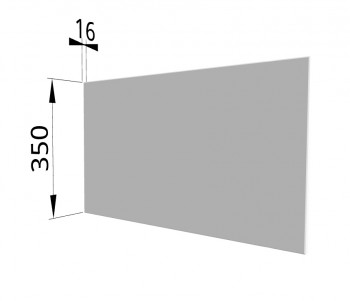 Панель торцевая (для шкафа горизонтального глубокого) ГПГ Ройс (Белый софт) в Берёзовке - beryozovka.mebel54.com | фото