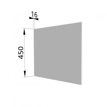 Панель торцевая (для шкафа горизонтального глубокого высокого) ГВПГ Ройс (Белый софт) в Берёзовке - beryozovka.mebel54.com | фото