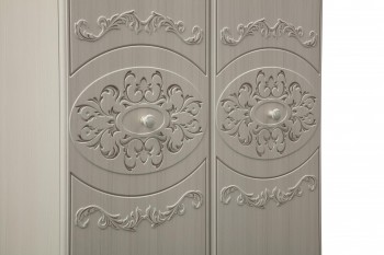 Шкаф 2-х дверный комбинированный "Каролина" (патина) в Берёзовке - beryozovka.mebel54.com | фото
