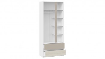 Шкаф для одежды комбинированный «Сканди» Дуб Гарден/Белый/Глиняный серый в Берёзовке - beryozovka.mebel54.com | фото