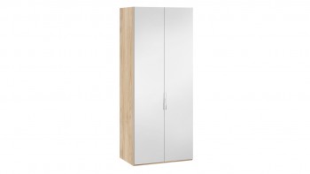 Шкаф для одежды с 2 зеркальными дверями «Эмбер» Яблоня Беллуно в Берёзовке - beryozovka.mebel54.com | фото