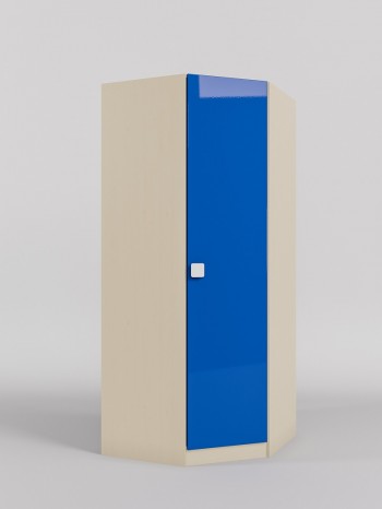 Шкаф угловой (угловая секция) Скай люкс (Синий/корпус Клен) в Берёзовке - beryozovka.mebel54.com | фото