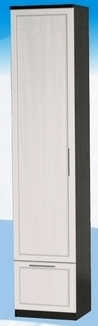Шкаф высокий с ящиком ДЛЯ ГОСТИНОЙ ШВЯ-450 Венге/Дуб выбеленный в Берёзовке - beryozovka.mebel54.com | фото