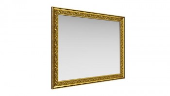 Зеркало навесное "Айрум"/(дуб кальяри / профиль: золото с орнаментом) в Берёзовке - beryozovka.mebel54.com | фото